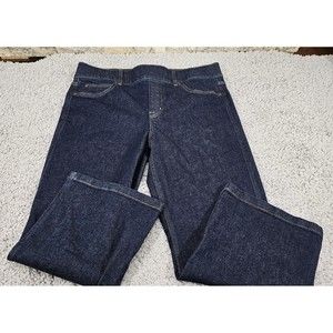 Spanx Kick Flare Pull-On Jeans in Raw Indigo Women's 1X Petite Length